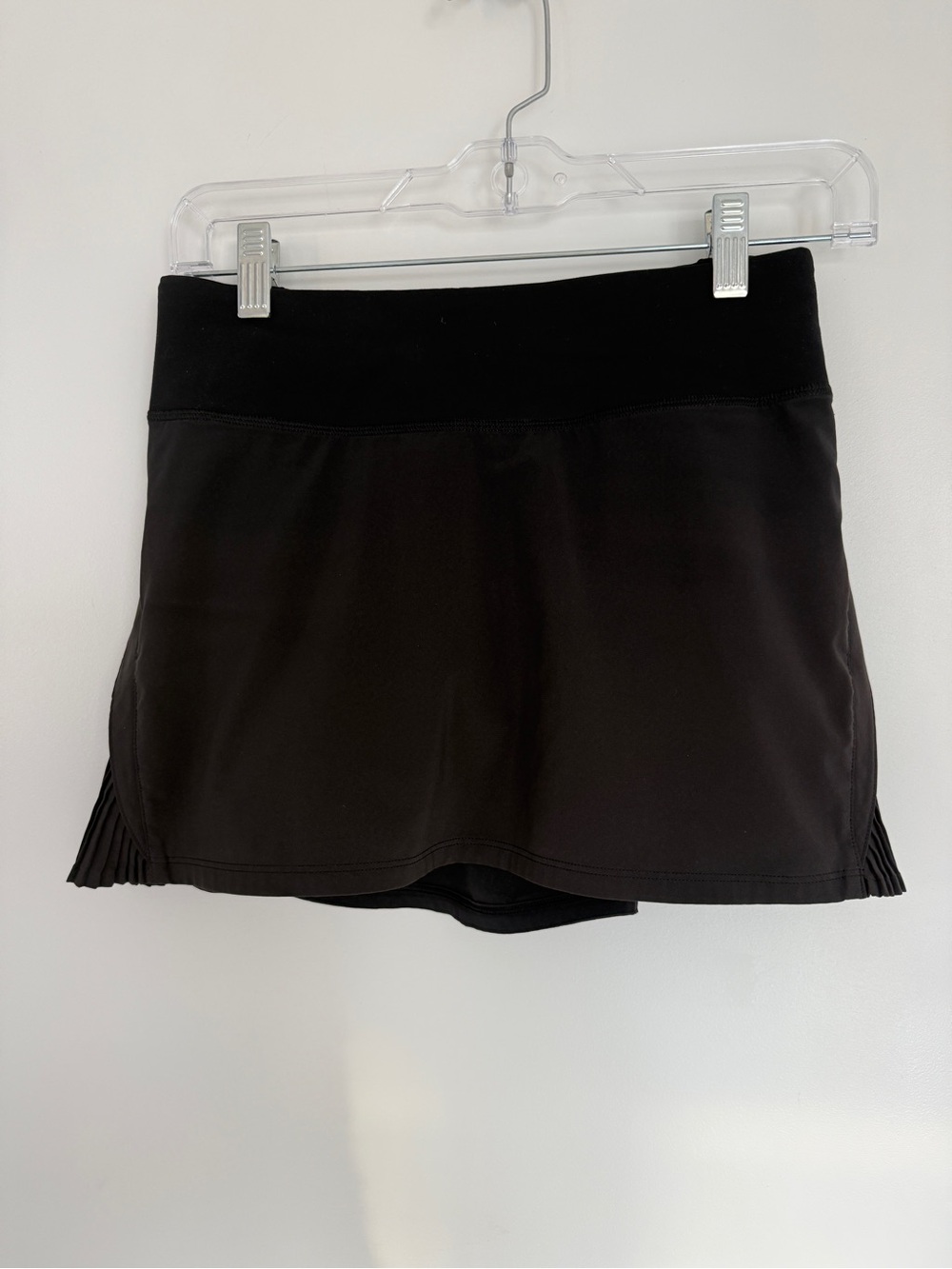 lululemon athletica Play off the Pleats Black Tennis Skirt